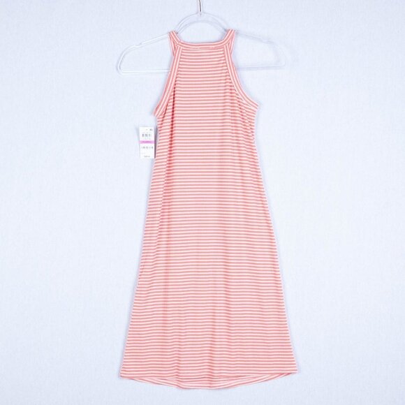 NWT Maison Jules Coral/Wht Halter Shift Dress XXS - Picture 8 of 9